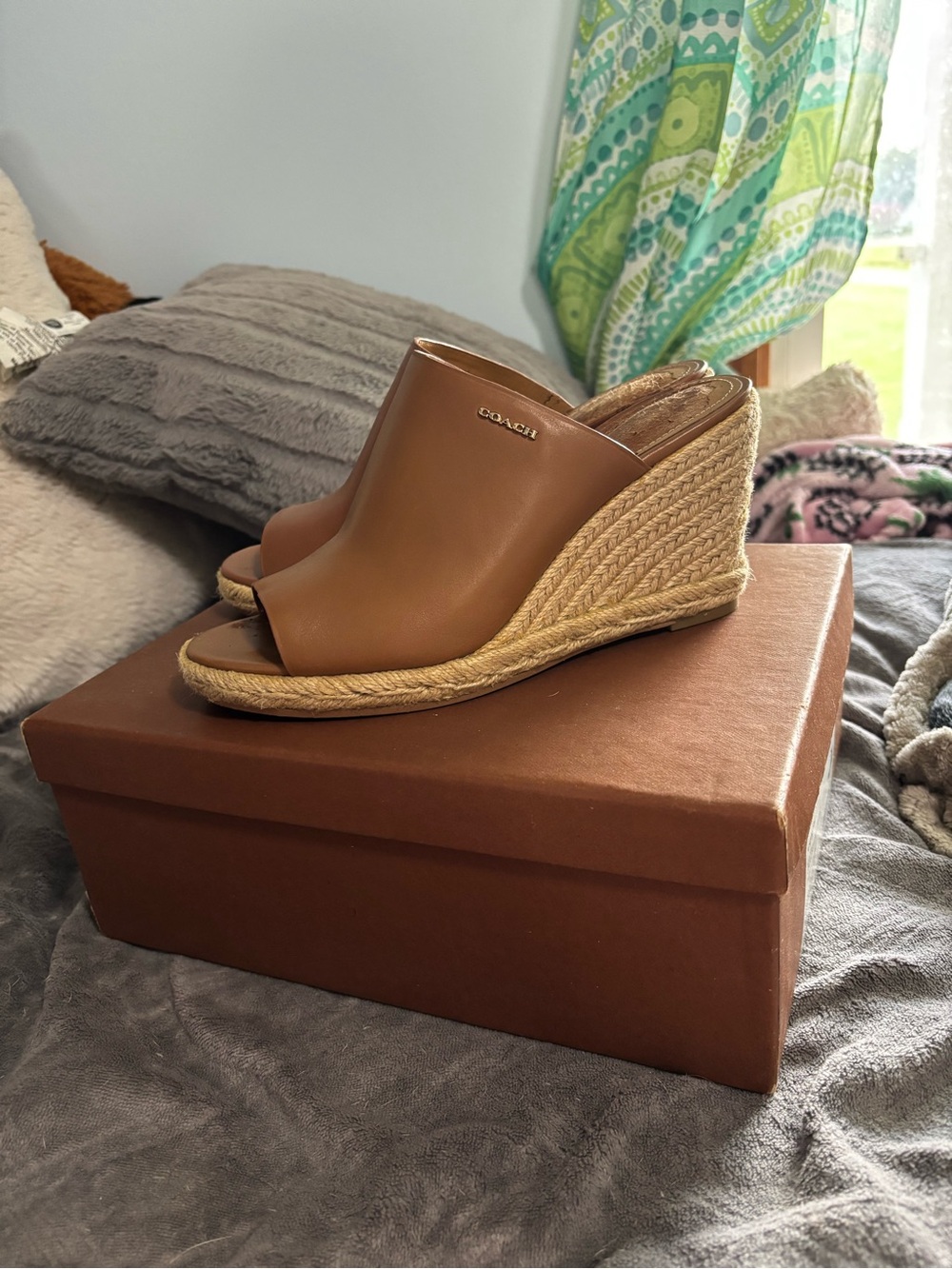 Gayle Semi Matte Calf Coach Heels